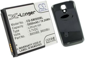 Samsung Galaxy S4 mfl erstatningsbatteri 5200 mAh
