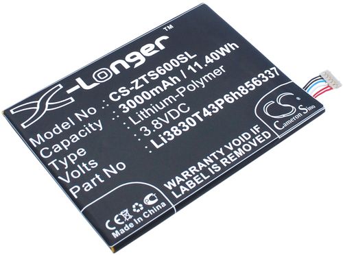 Li3830T430T43P6h856337 für ZTE, 3.8V, 3000 mAh