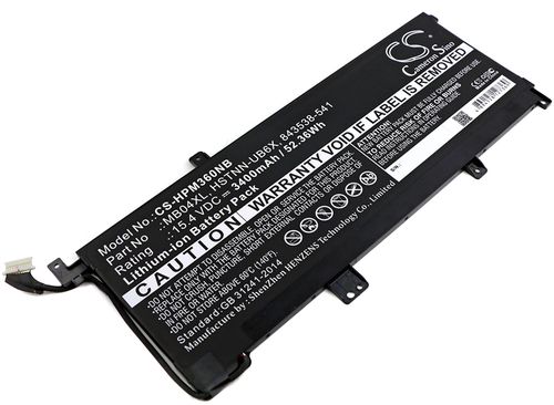 HSTNN-UB6X för HP, 15.4V, 3400 mAh
