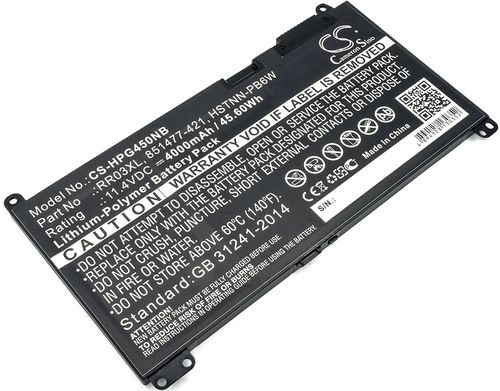 RR03048XL för HP, 11.4V, 4000 mAh