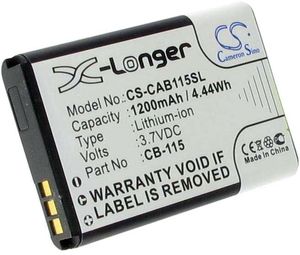 CAT B100, 3.7V (3.6V), 1200 mAh