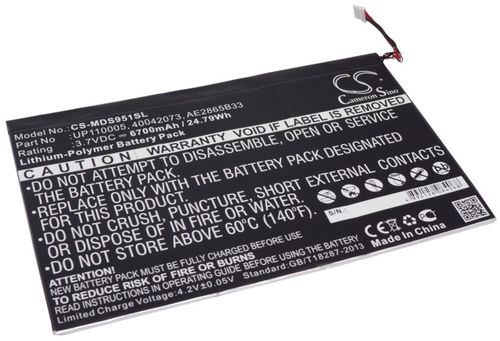 Medion Lifetab S9512, 3.7V, 6700 mAh