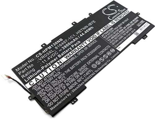 816243-005 för HP, 11.4V, 3900 mAh