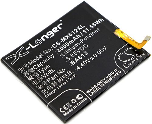Meizu M612M, 3.85V, 3000 mAh