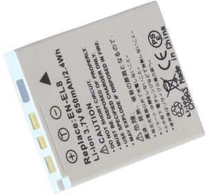 KLIC-7000 för Kodak, 3.6V (3.7V), 650 mAh