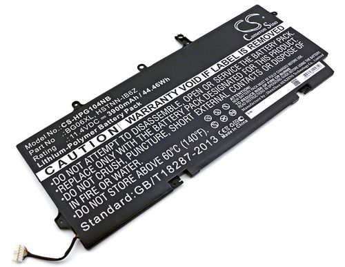 BG06XL för HP, 11.4V, 3900 mAh