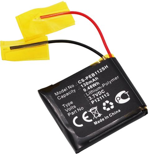 P121112 for Pebble, 3.7V, 130 mAh