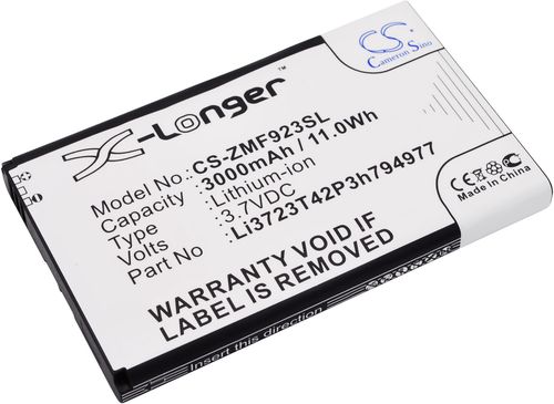 ZTE VELOCITY, 3.7V, 3000 mAh