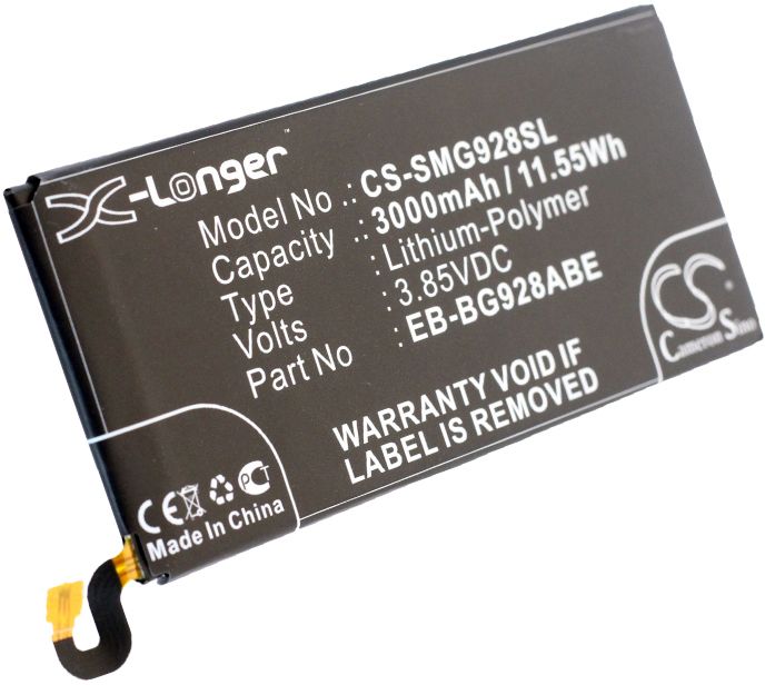 Samsung Galaxy S6 etc erstatningsbatteri