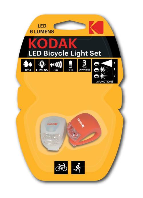 Sykkellykter LED. 2-pack værbestandig