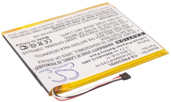 Sony PRS-650RC, 3.7V, 900 mAh
