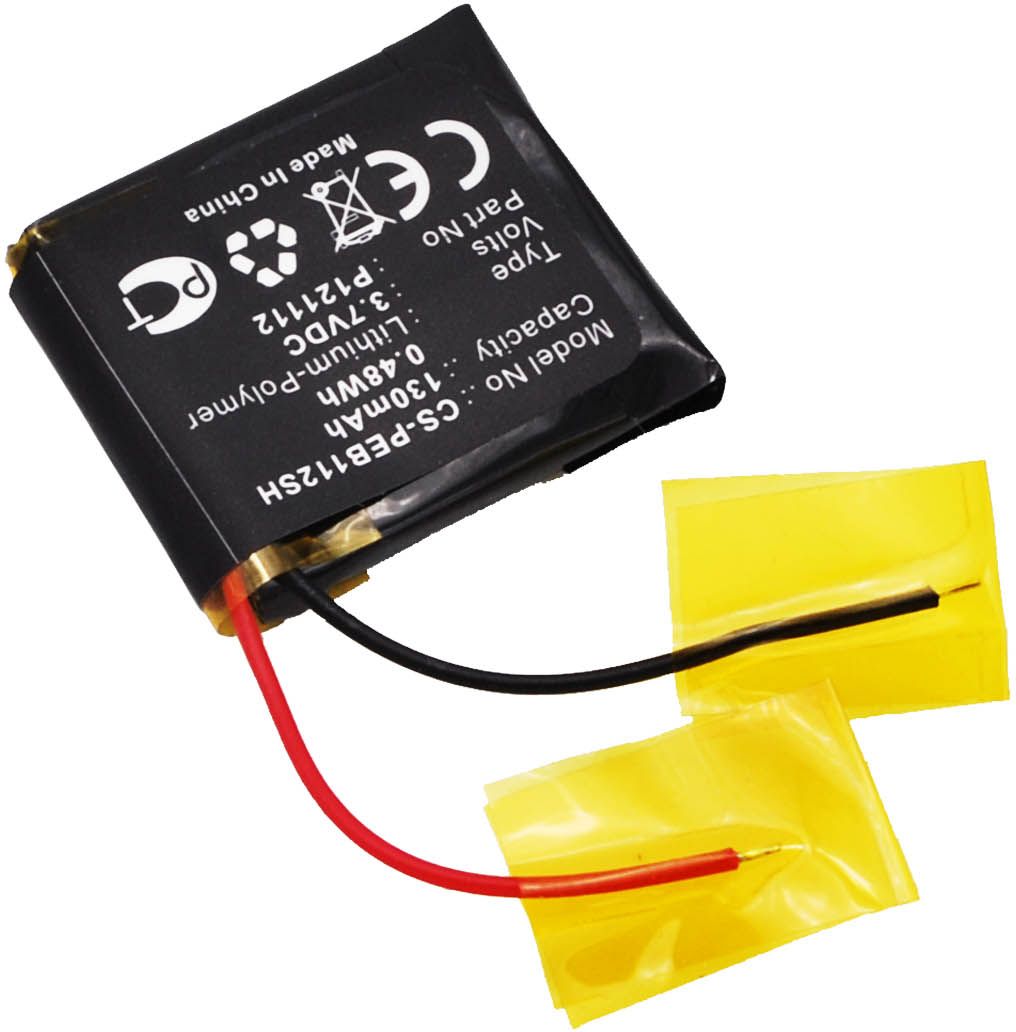 P121112 for Pebble, 3.7V, 130 mAh