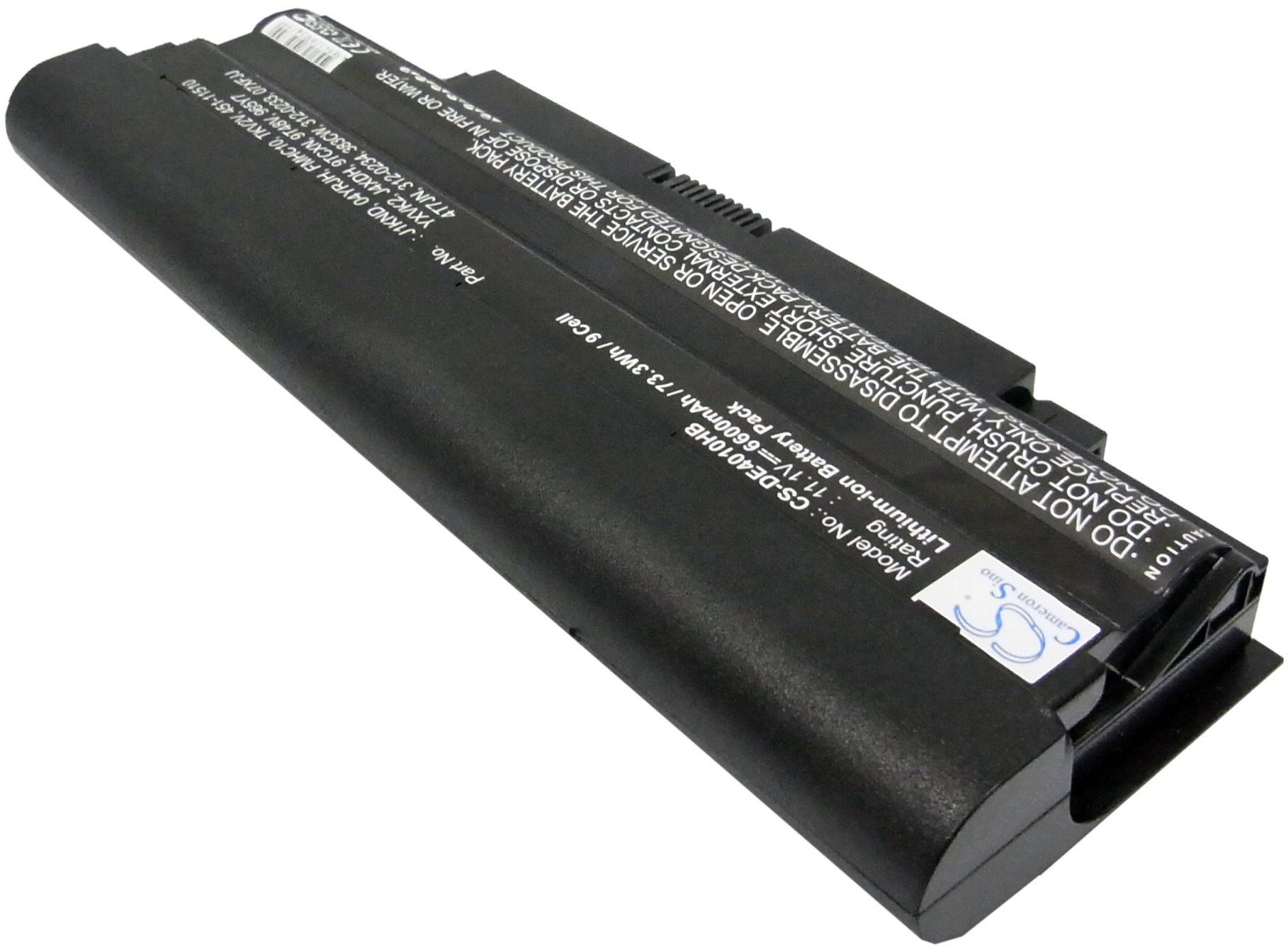 07XFJJ för Dell, 11.1V, 6600 mAh
