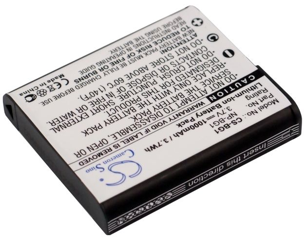 Sony Cyber-shot DSC-H50/B, 3.7V, 1000 mAh