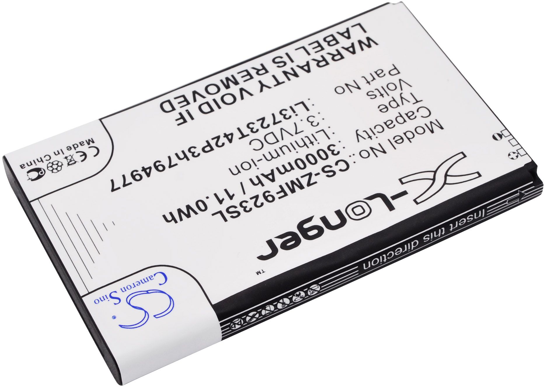 ZTE VELOCITY, 3.7V, 3000 mAh