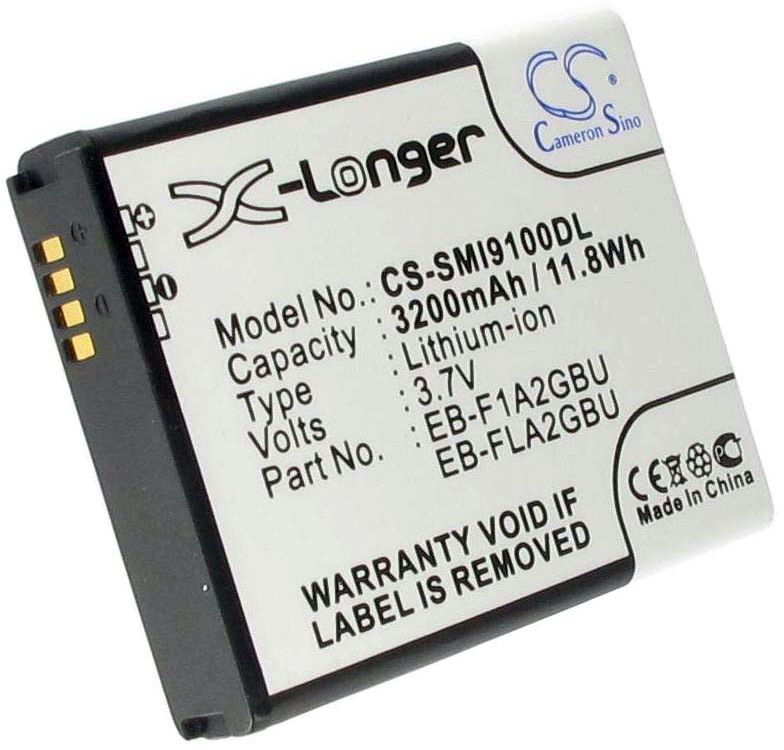 Samsung GT-I9100 / Galaxy S2 / i9100 mfl erstatningsbatteri 3200 mAh