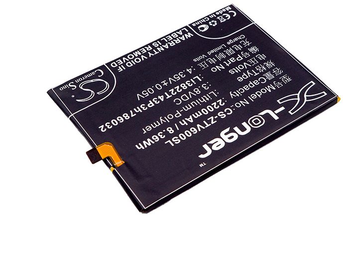 Li3822T43P3h786032 för ZTE, 3.8V, 2200 mAh