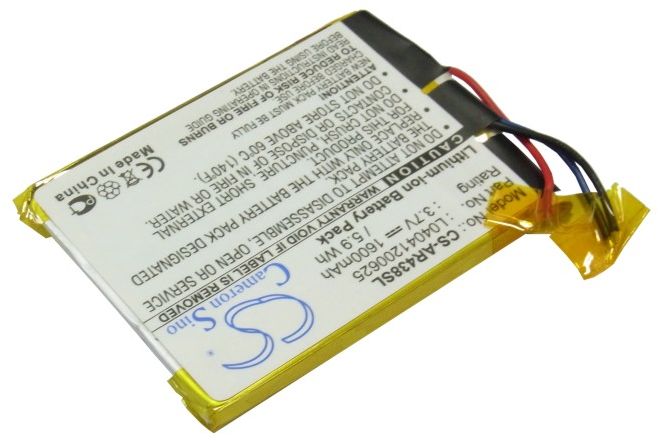 Archos 43 Internet Tablet, 3.7V, 1600 mAh