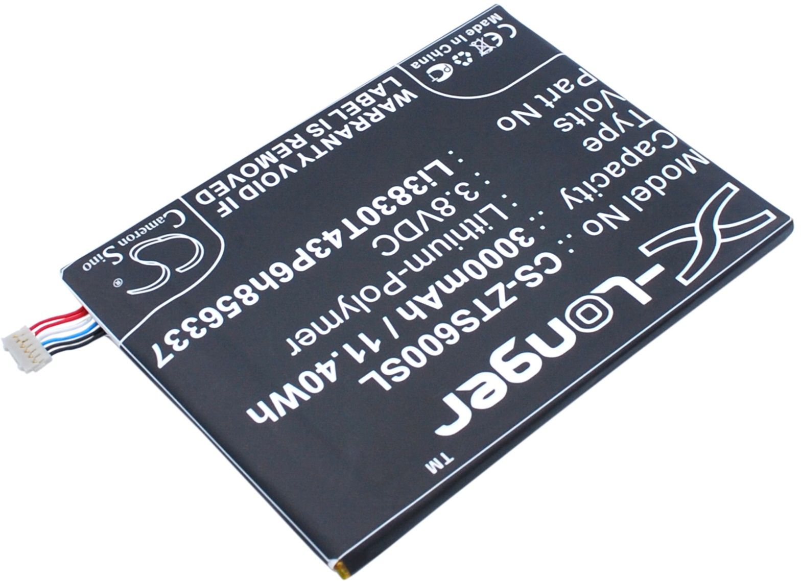 Li3830T430T43P6h856337 für ZTE, 3.8V, 3000 mAh