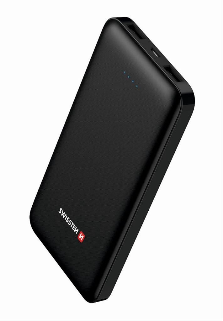 10000mAh SWISSTEN POWERBANK SLIM 2x USB-A