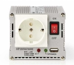 Strömomvandlare Modifierad Sinusvåg 24 VDC - AC 230V 300W F (CEE 7/3) / USB