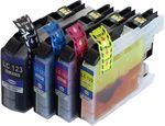 LC123 Tintenpatrone MultiPack Bk/C/M/Y passend für Brother