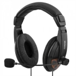 Stereo Headset sluten med volymkontroll 3.5mm