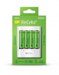 Ladegerät (8h) Recyko inkl 4 st GP AA 2000mAh