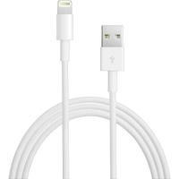 SiGN Lightning USB 2.0 kabel 5V, 2.1A, iPhone 5/5S/5C/6, 1m - Hvit