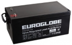 12V EG250-12 AGM Batteri 270Ah 520 x 268 x 220 mm Euroglobe