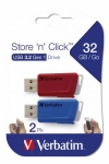32GB USB-Minne mini Verbatim 2-pack