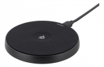 Deltaco induktionsladegerät für Qi-kompatible Qi 1.2.4, 5V 1A, 10W fast charge, schwarz