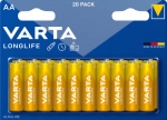 AA Varta Longlife LR06 Alkaliskt 20-pack