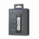 USB-laddare GP för li-ion 18650 /18500 / 26650 / 10440 / 14500 inkl 1x 18650 3350mah