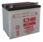 12V 12N24-3 MC-batteri 24Ah 185 x 125 x 157 mm