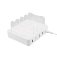 SiGN Ladestasjon 4xUSB, 2.4A, 4.4A, 1.5m Kabel - Hvit