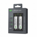 USB-laddare GP för li-ion 18650 /18500 / 26650 / 10440 / 14500 inkl 2x 18650 3350mah