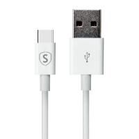 SiGN USB-C-kabel for Hurtigladning 5V, 3A, 1 m - Hvit