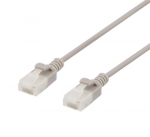 Cat6 U/UTP Nätverkskabel slim RJ45 grå 500MHz 0.5M