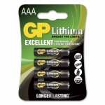 AAA 1,5V Lithium 4er Blister GP