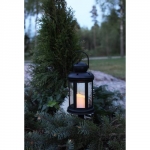 Gravlykt Serene stjerner / 10cm / batteri / timer / sort