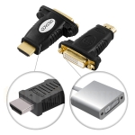 HDMI-adapter / HDMI 19-pin hane till DVI-D hona / 1080p 60Hz / guldpläterade kontakter